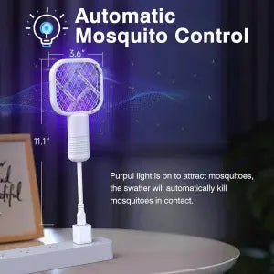 Mini USB Mosquito Racket with UV Light – Portable Bug Zapper