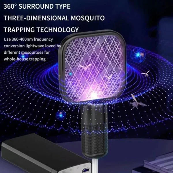Mini USB Mosquito Racket with UV Light – Portable Bug Zapper